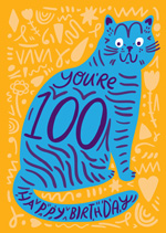 You're 100 Cat Number Birthday