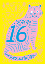 You're 16 Cat Number Birthday