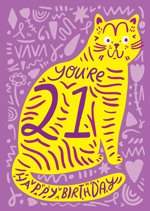 You're 21 Cat Number Birthday