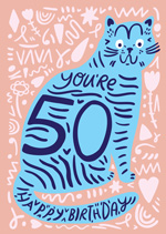 You're 50 Cat Number Birthday